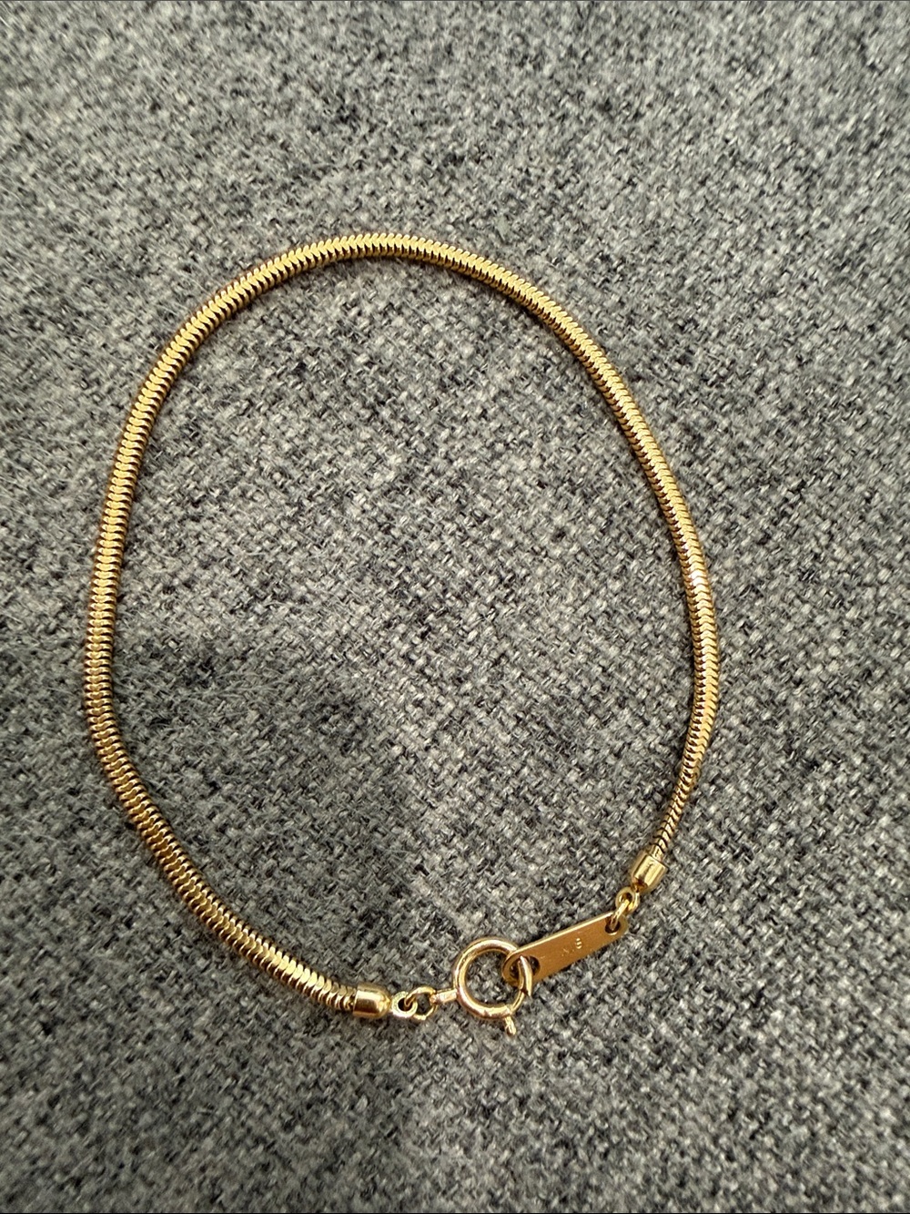 Pure 18K Gold Snake Chain Bracelet - Women’s Elegant Gold Bracelet